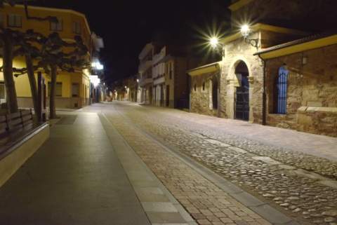 El Camino de Santiago vacío a su paso por Hospital de Órbigo. El Camino de Santiago vacío a su paso por Hospital de Órbigo.