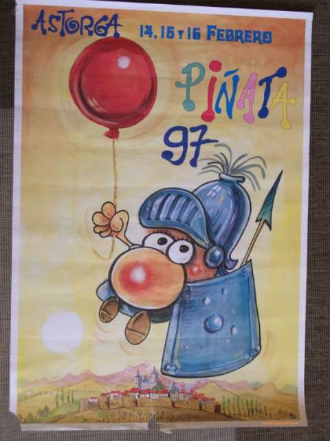 Cartel del dibujante recientemente fallecido FER. (Archivo Difundir Astorga Preciosa)