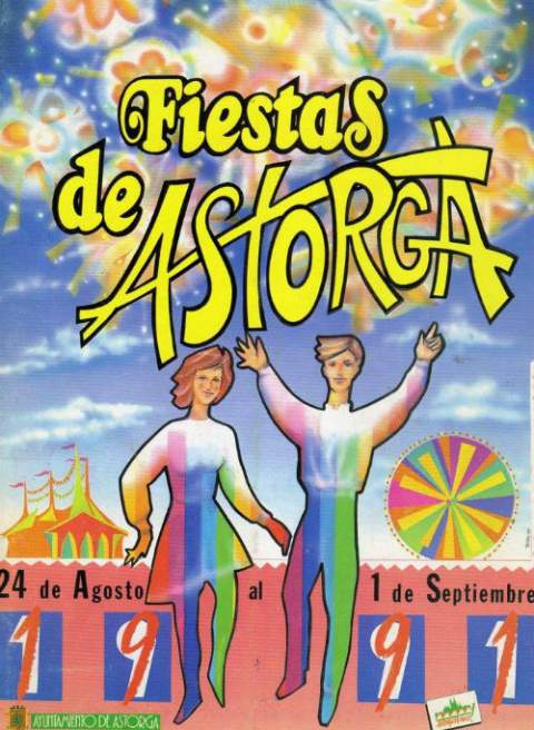 Cartel de las Fiestas de Astorga de 1991. (Archivo Difundir Astorga Preciosa)